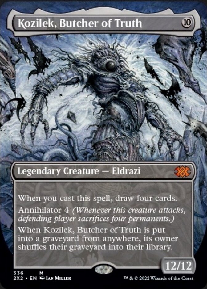 Kozilek, Butcher of Truth (Borderless Alternate Art) [Double