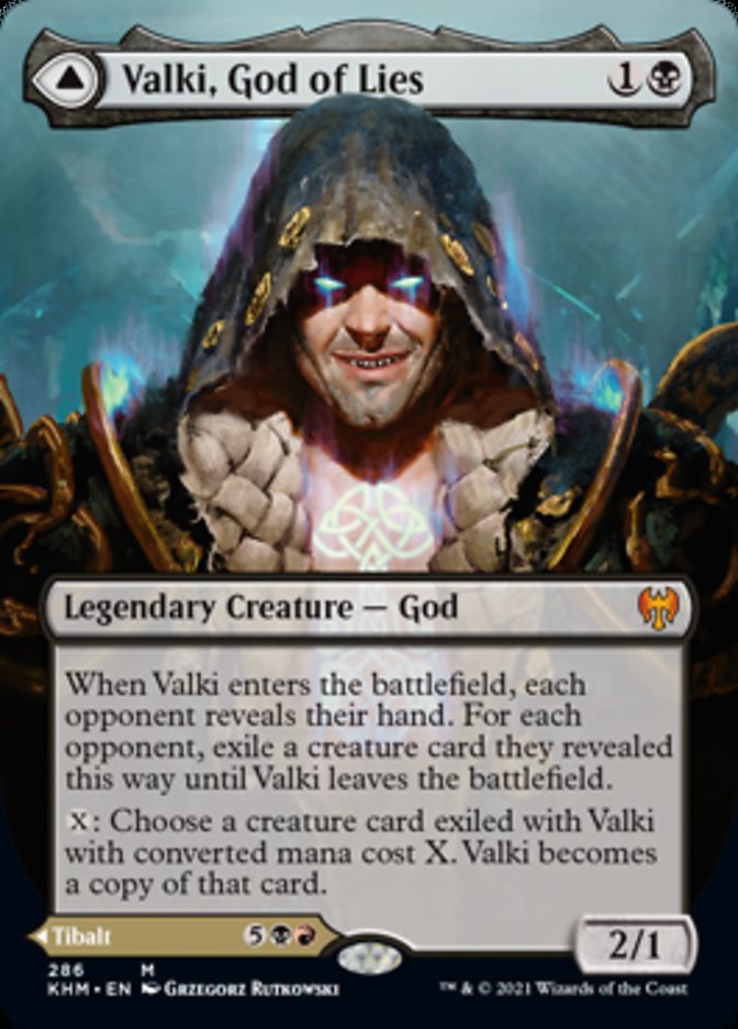 Valki, God of Lies アーティストプルーフ Valki, God of Lies // Tibalt, Cosmic Impostor (Borderless
