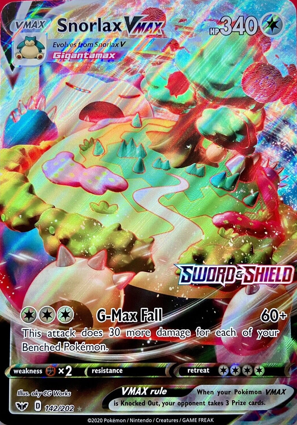 Snorlax VMAX (142/202) (Jumbo Card) [Sword & Shield: Base Set