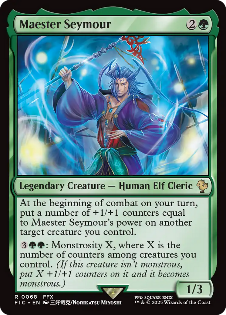 cleric final fantasy mtg Maester Seymour [FINAL FANTASY Commander]