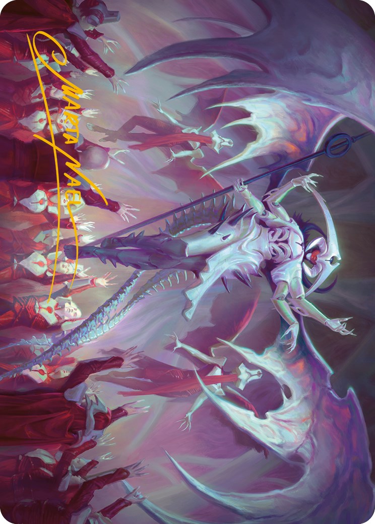Atraxa, Grand Unifier Art Card (Gold-Stamped Signature) [Phyrexia: All Will  Be One Art Series]