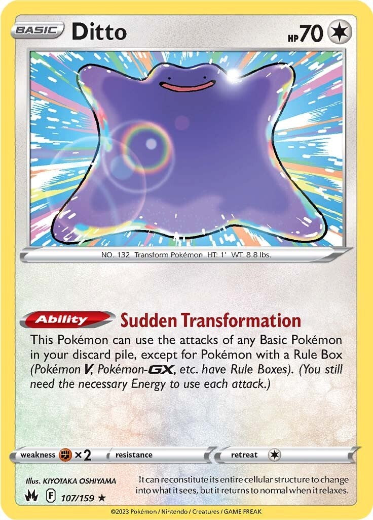 Ditto (107/159) [Sword & Shield: Crown Zenith] | Good Games TCG