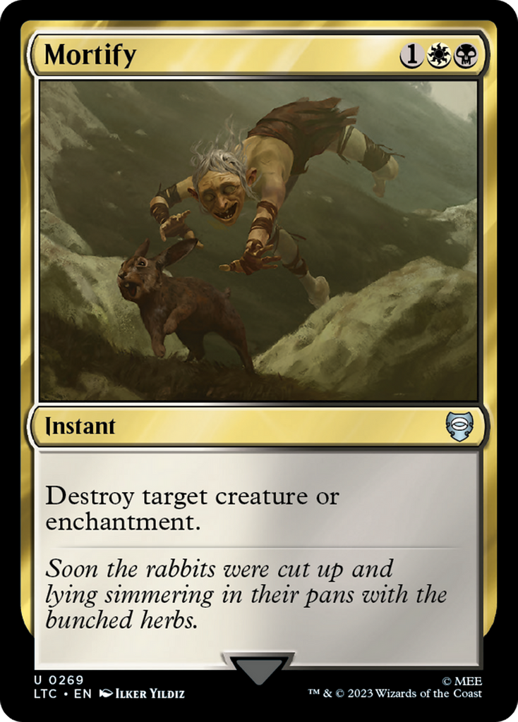 best white red cards mtg Mortify [The Lord of the Rings: Tales of Middle-Earth Commander]