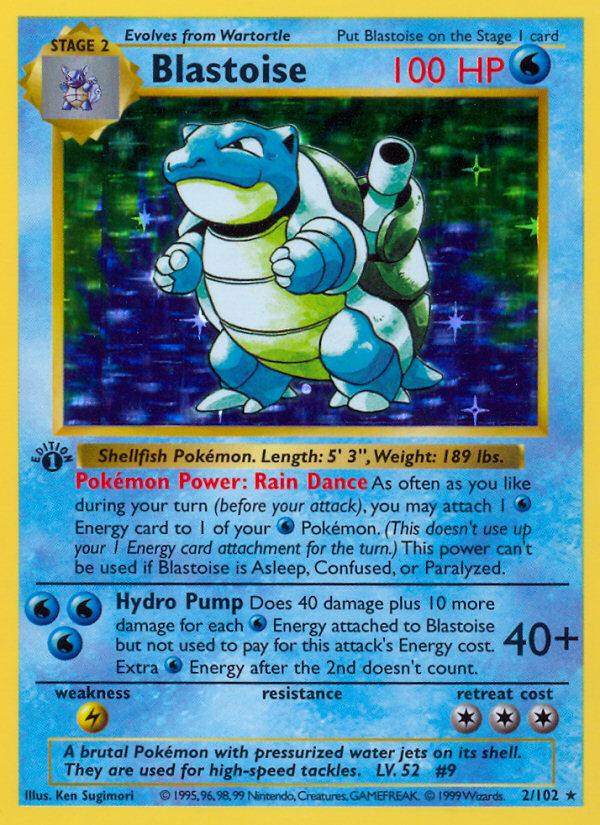 英語版初期 Blastoise 1st Edition Shadowless Blastoise - Base Set (Shadowless) - Pokemon - TCGplayer.com