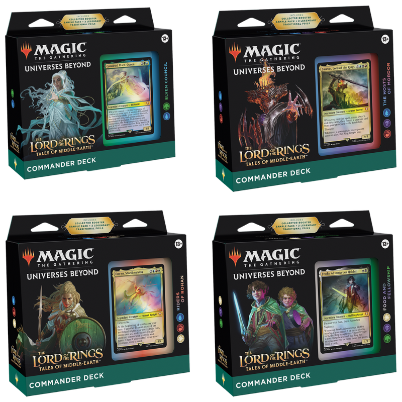 Magic: The Gathering Lord of the Rings Commander Deck Display