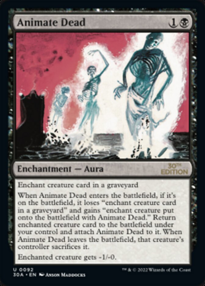 マジック：ザ・ギャザリング MAGIC CARDS/ANIMATE-DEAD/RARE '97ver. Animate Dead [30th Anniversary Edition] | Good Games TCG