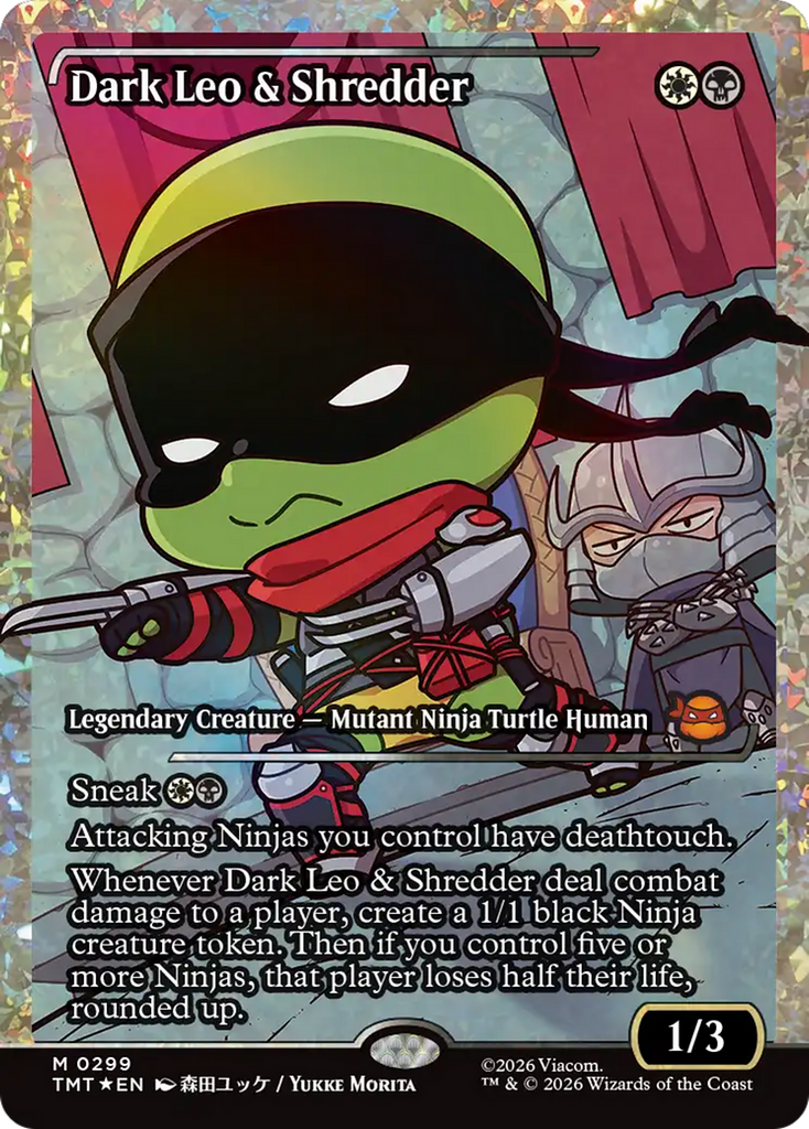 MTG 英語版 フラクチャー・Foil Dark Leo & Shredder Dark Leo & Shredder (Showcase) (Fracture Foil) [Teenage Mutant