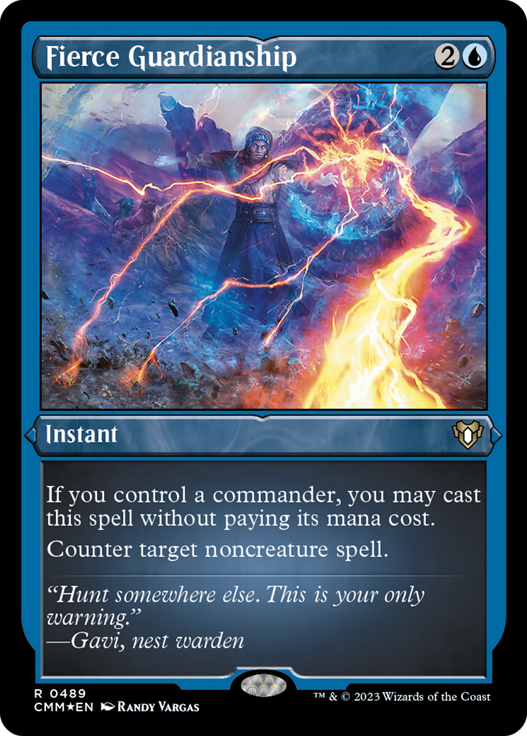 Fierce Guardianship (Foil Etched) [Commander Masters] | Good Games TCG