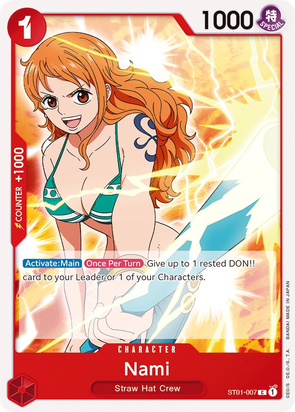 one piece tcg starter deck straw hat crew Card Game - Purple Monkey D. Luffy (ST-18) Official One Piece TCG starter deck featuring the Straw Hat Crew theme. Nami [Starter Deck: Straw Hat