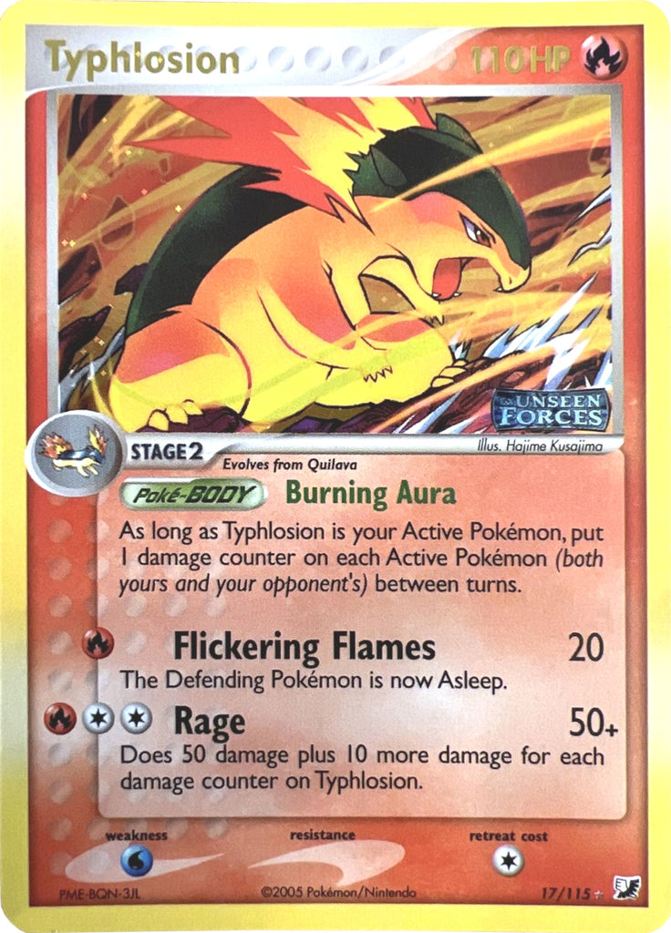 Typhlosion (17/115) (Stamped) [EX: Unseen Forces] | Good Games TCG