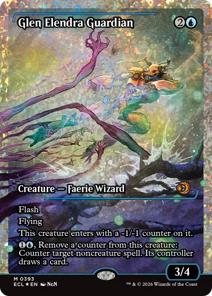 エレンドラ谷の守護者 フラクチャー FOIL Glen Elendra 英語 Glen Elendra Guardian (0393) (Showcase) (Fracture Foil) [Lorwyn