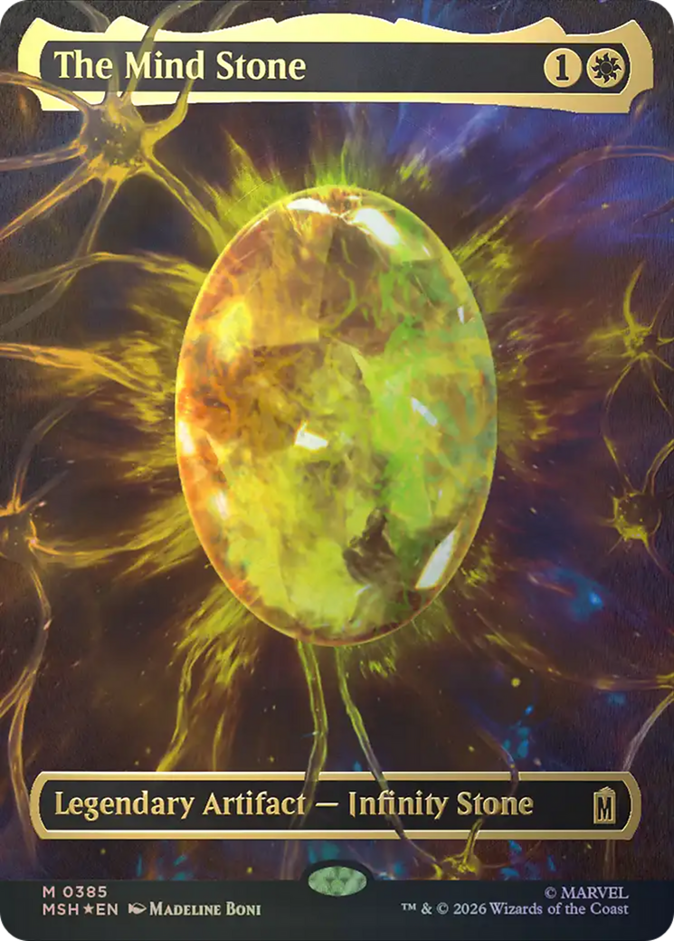 The Mind Stone (Borderless) (Cosmic Foil) [Marvel Super Heroes