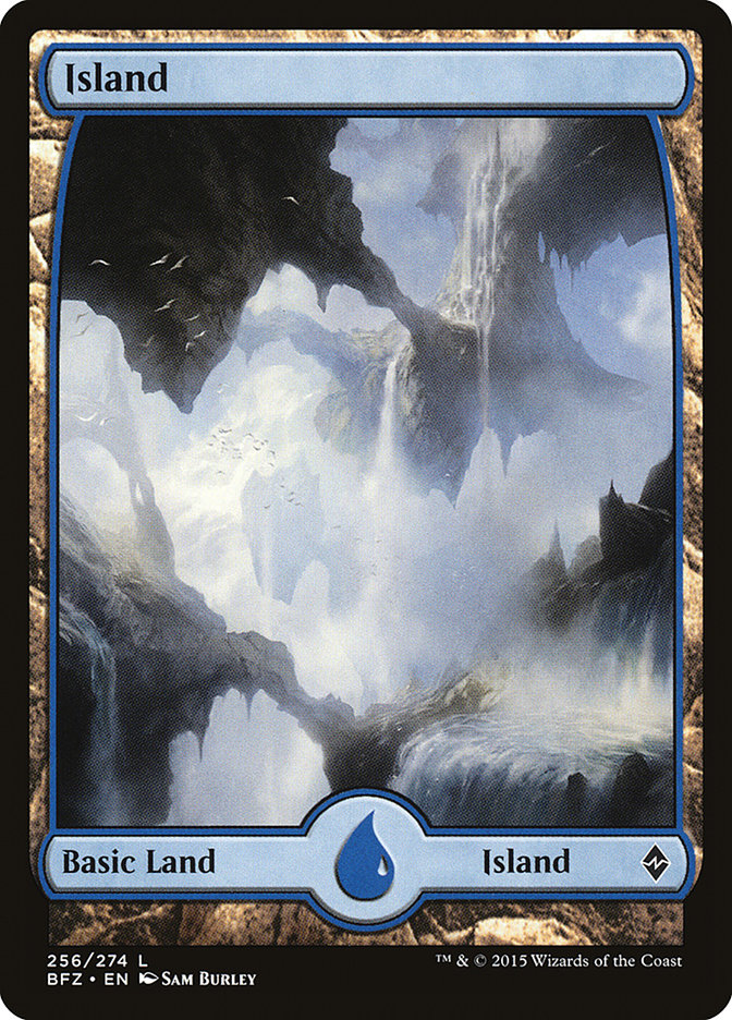 Island 256/274 - FOIL - Battle For Zendikar (Magic/mtg) Full Art - Foto 5