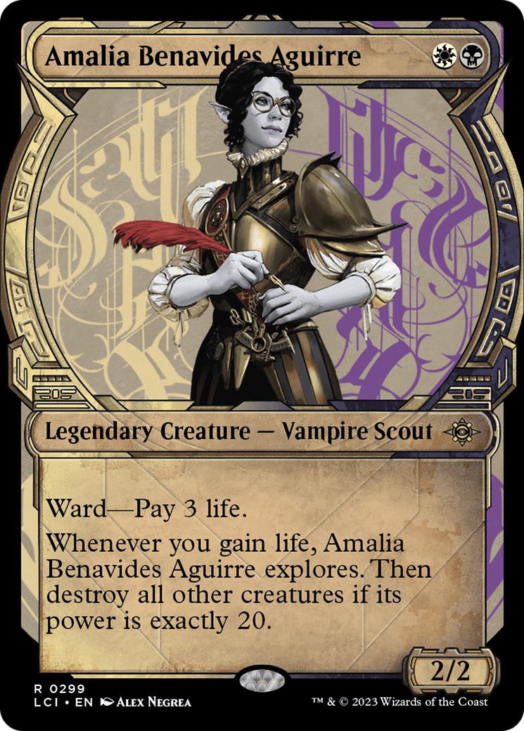 mtg ixalan vampire cards Amalia Benavides Aguirre (Showcase) [The Lost Caverns of Ixalan]