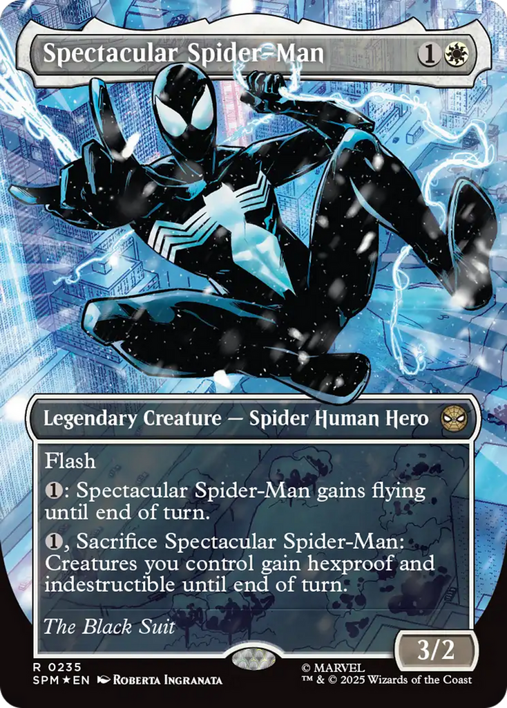【美品】Spectacular Spider-Man 　mtg Spectacular Spider-Man (0235) (Borderless) (Textured Foil