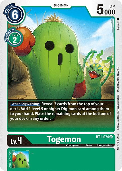 Togemon [BT1-074] (Official Tournament Pack Vol.3) [Release Special Booster  Promos]