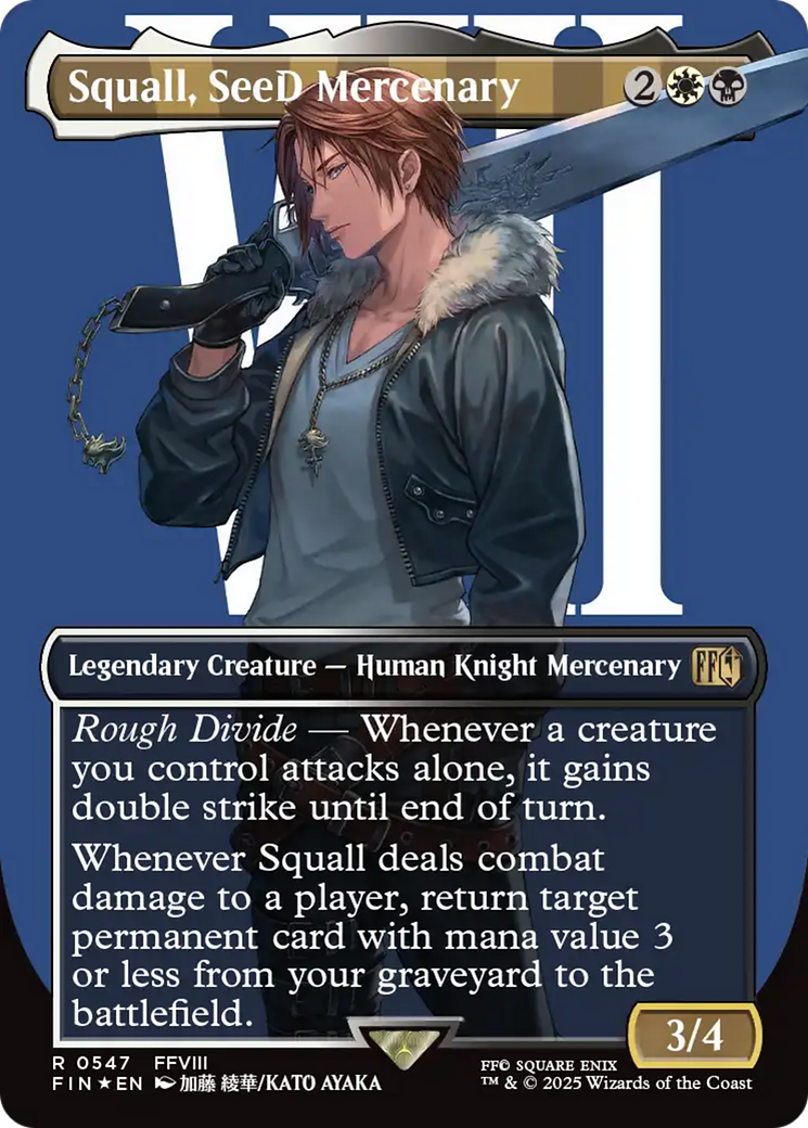 Squall, SeeD Mercenary (Borderless) (Surge Foil) [FINAL FANTASY