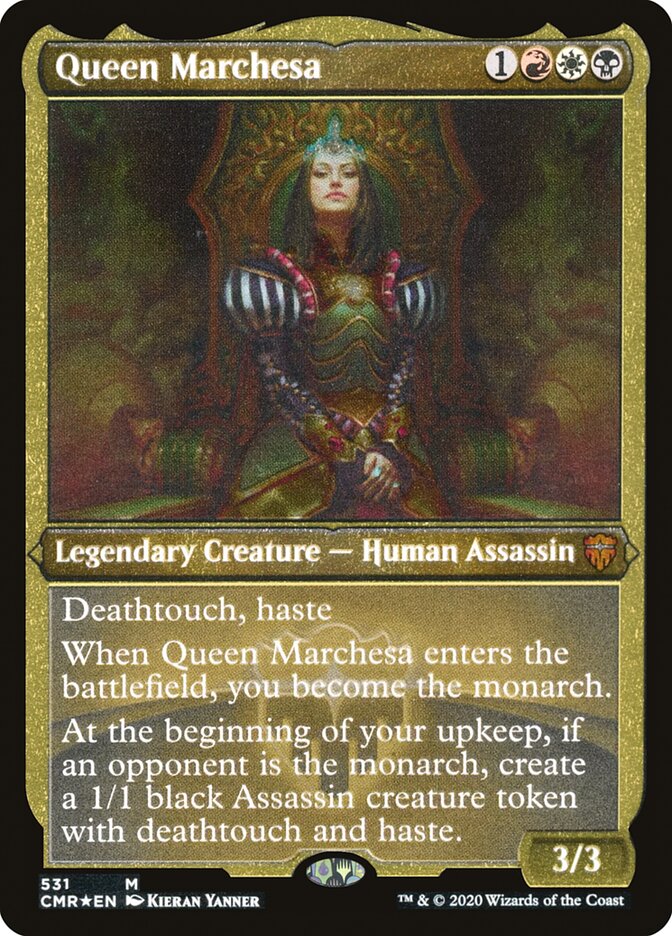 Queen Marchesa (Etched) [Commander Legends] | Good Games TCG