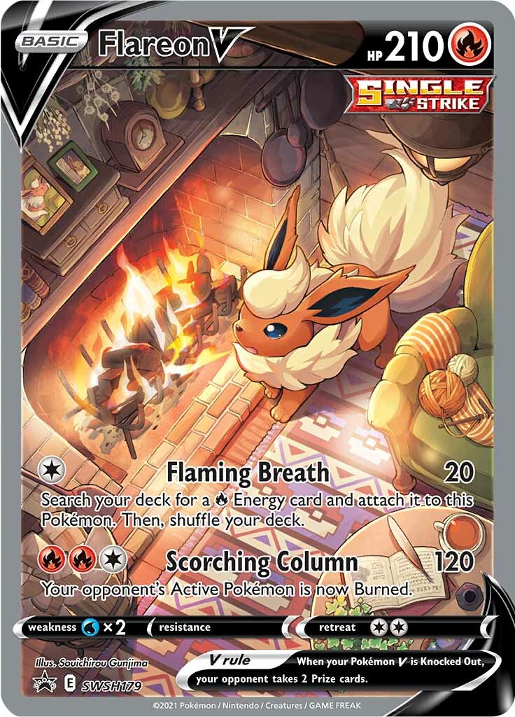Flareon V (SWSH179) [Sword & Shield: Black Star Promos] | Good