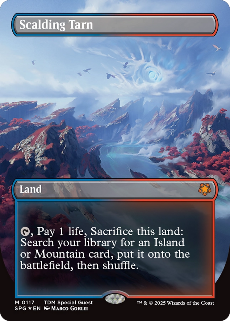 Scalding Tarn (Borderless) (Dragonscale Foil) [Tarkir: Dragonstorm