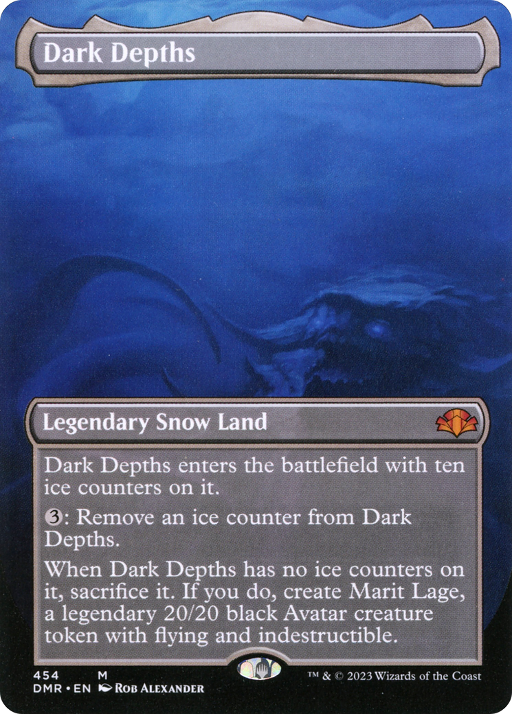 MTG Dark Depths 3枚セット Dark Depths (Borderless Alternate Art) [Dominaria Remastered
