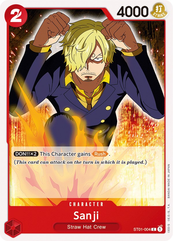 one piece tcg starter deck straw hat crew Sanji [Starter Deck: Straw Hat Crew]