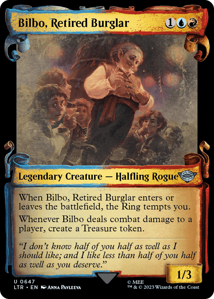 mtg bilbo card Bilbo, Retired Burglar [The Lord of the Rings: Tales of Middle-Earth Showcase Scrolls] This deck will feel Collecting Modern Horizons 2 Lot sizes:9000ct (2¢/card) Megara