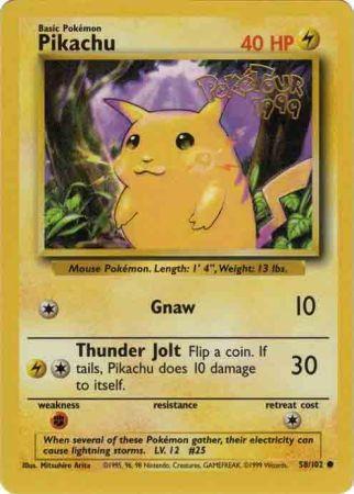 ポケモンカード PokeTour 1999 ピカチュウ 058/102 Pikachu (58/102) (PokeTour 1999 Promo) [Miscellaneous Cards