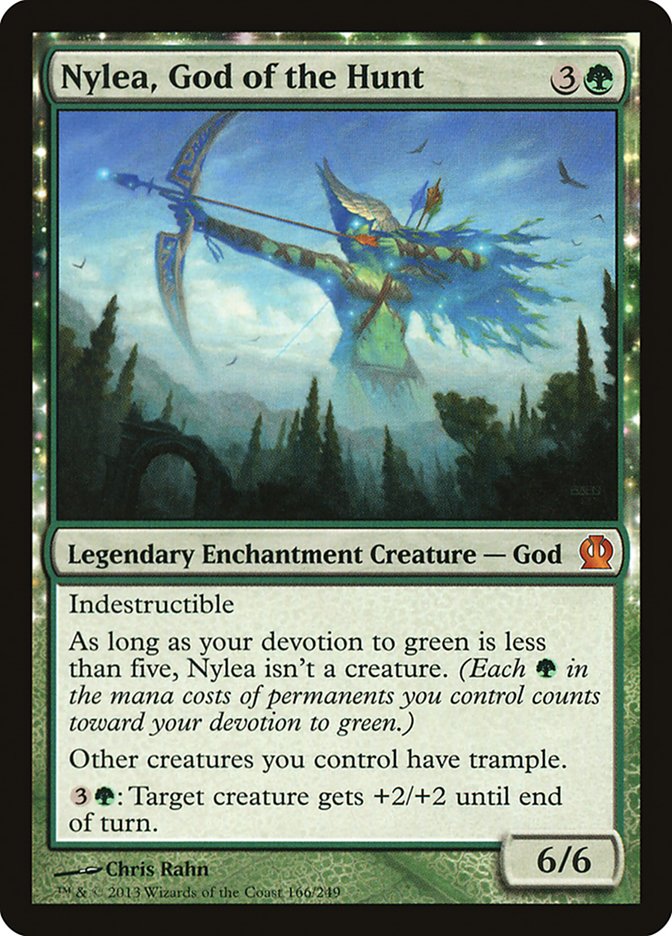 d20 mtg cards Nylea, God of the Hunt [Theros]