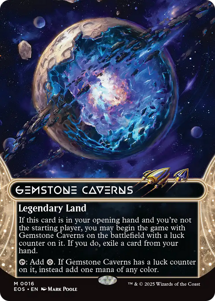 Gemstone Caverns (0016) (Borderless) [Edge of Eternities: Stellar