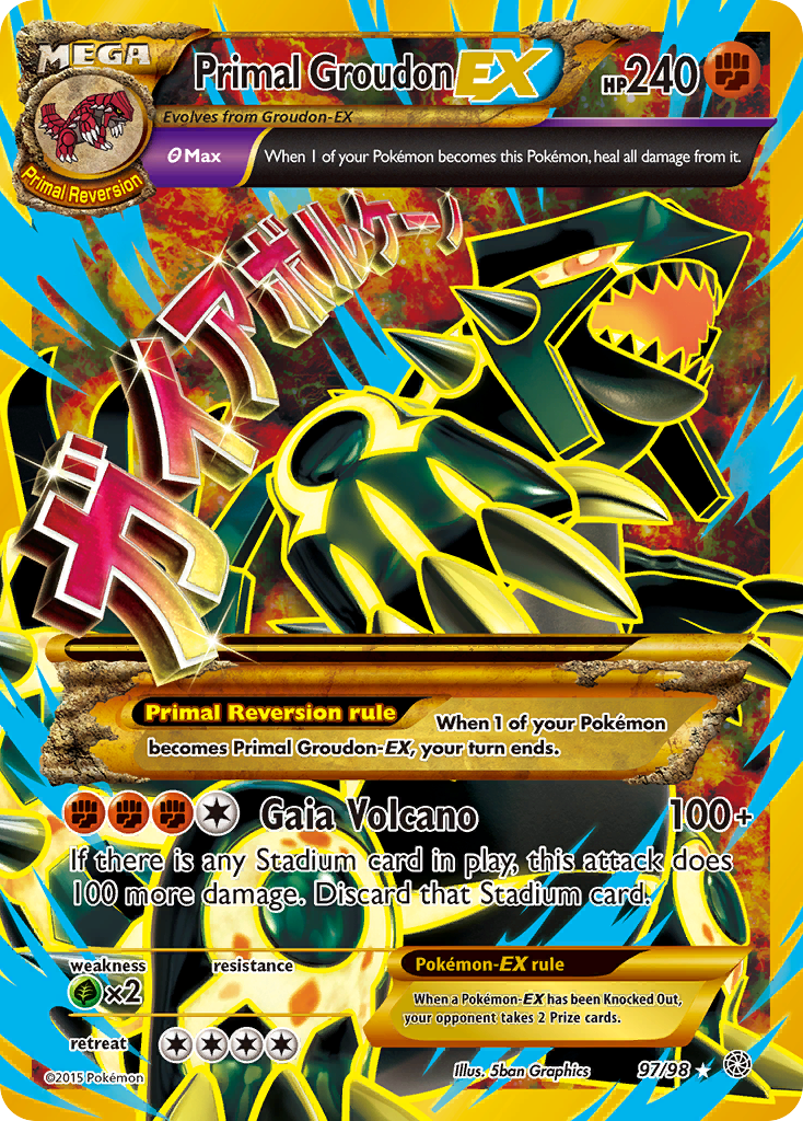 Primal Groudon EX (97/98) [XY: Ancient Origins] | Good Games TCG
