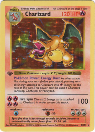 その他 Charizard 4/102 Base Set 1st Edition Charizard (4/102) (Shadowless) [Base Set 1st Edition] | Good Games TCG