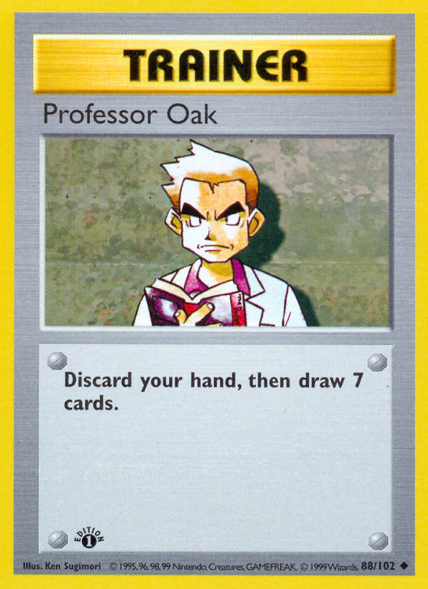 Professor Oak (88/102) (Shadowless) [Base Set 1st Edition] | Good