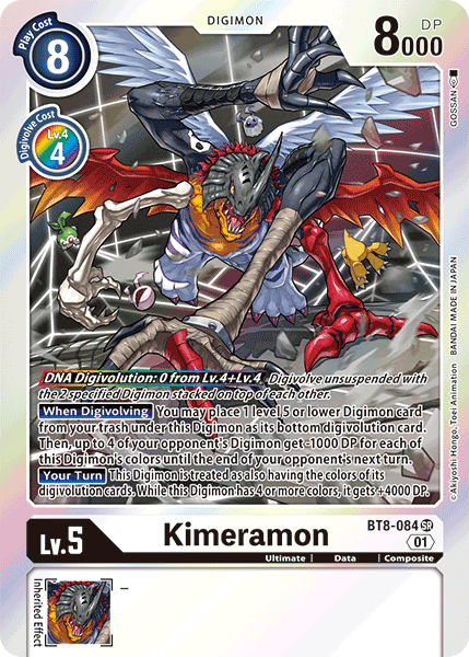 white digimon cards Kimeramon [BT8-084] [New Awakening]