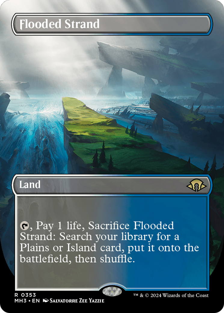 マジック：ザ・ギャザリング Flooded Strand Flooded Strand (Borderless) [Modern Horizons 3] | Good Games TCG