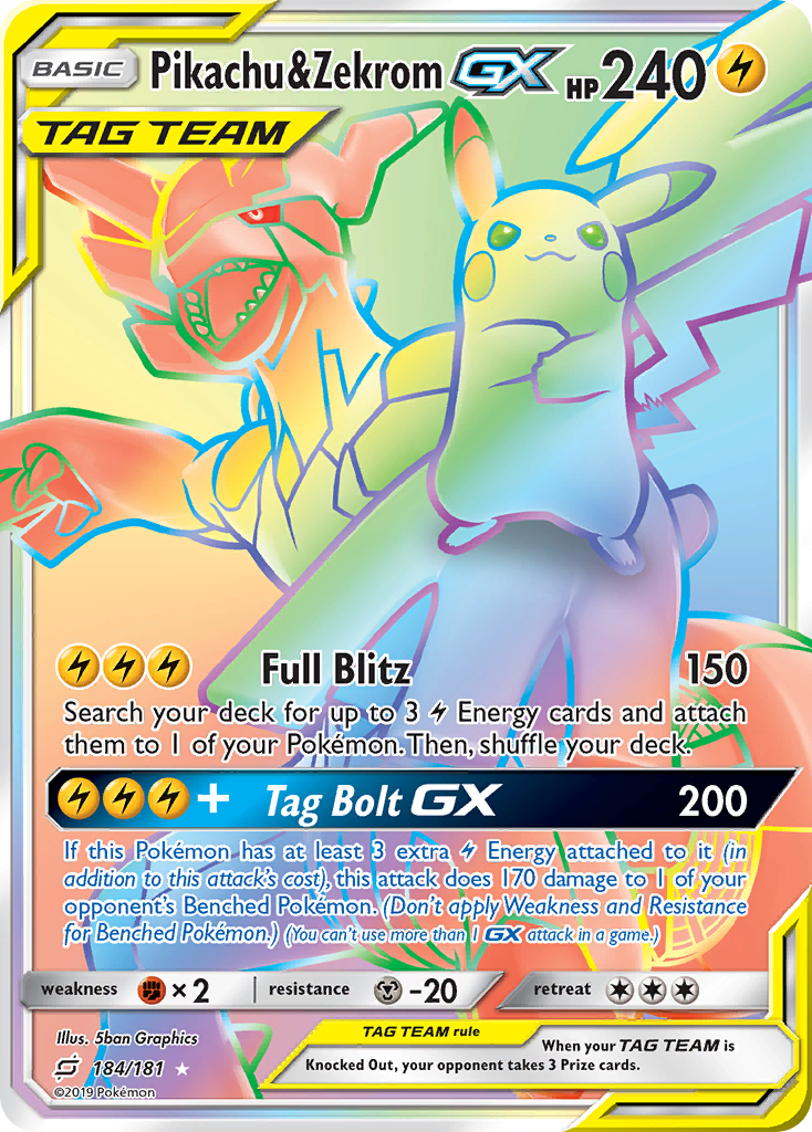 when are new cards coming to pokemon pocket Pikachu & Zekrom GX (184/181) [Sun & Moon: Team Up]