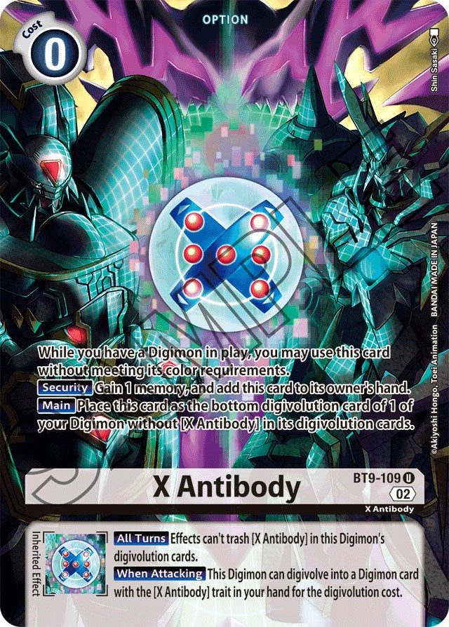 X Antibody [BT9-109] (Alternate Art) [Starter Deck: Beelzemon