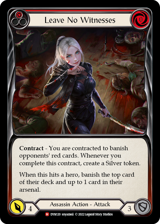 その他 Flesh and Blood Leave No Witness Leave No Witnesses - Dynasty - Flesh and Blood TCG - TCGplayer.com