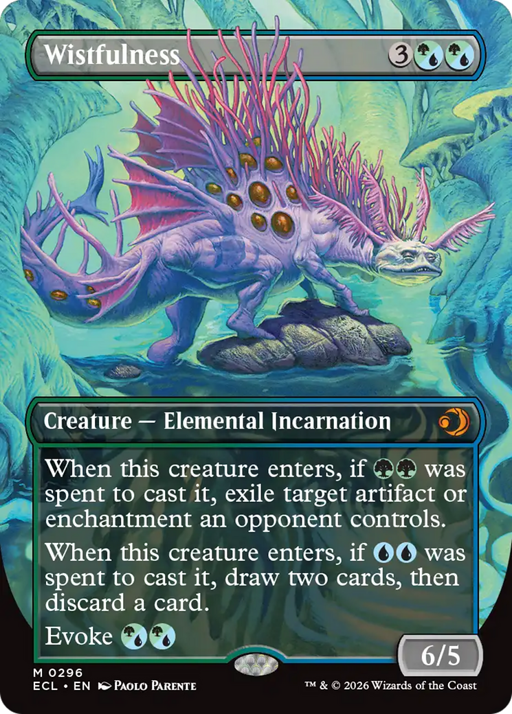 MTG 幽愁/Wistfulness ボーダーレス Foil Wistfulness (Borderless) [Lorwyn Eclipsed] | Good Games TCG