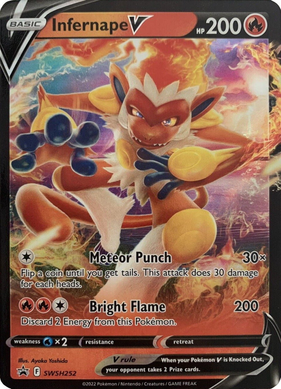 shiny infernape pokemon card Trading Cards: V Box : Toys & Games Fire / 150 / Stage 2 Pokmon Infernape V Pokemon |