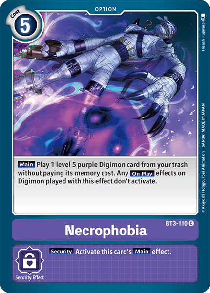 Necrophobia [BT3-110] [Release Special Booster Ver.1.5] | Good Games TCG