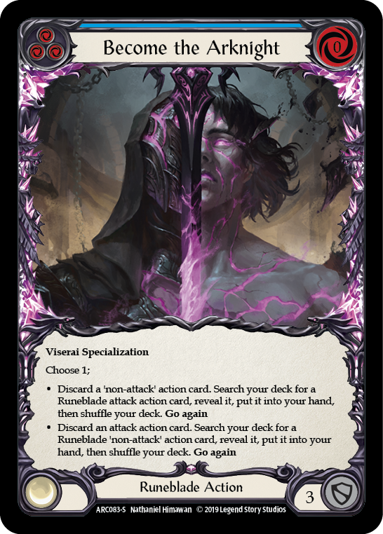 Become the Arknight [ARC083-S] (Arcane Rising) 1st Edition Rainbow