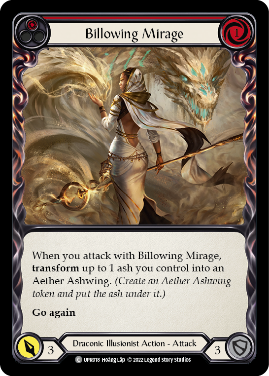 Billowing Mirage (Red) [UPR018] (Uprising) Rainbow Foil