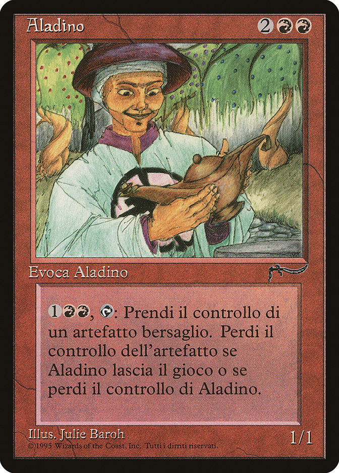 mtg italian cards Aladdin (Italian) - "Aladino" [Rinascimento]