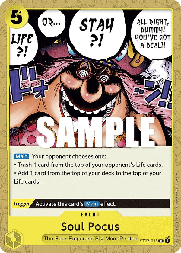 one piece card game big mom starter deck Soul Pocus [Starter Deck: Big Mom Pirates]