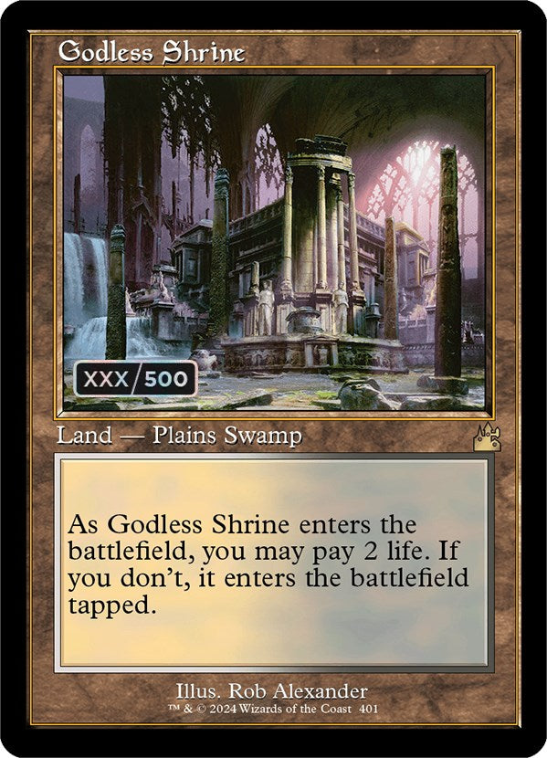 MTG Godless Shrine 神無き祭殿 secret lair MTG Godless Shrine 神