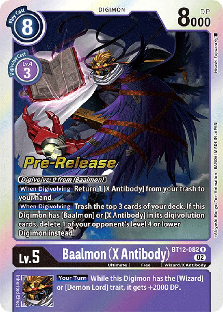Baalmon (X Antibody) [BT12-082] [Across Time Pre-Release Cards] | Good  Games TCG