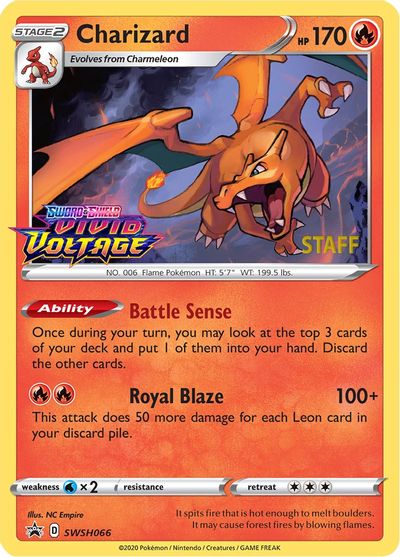 Charizard (SWSH066) (Staff Prerelease Promo) [Sword & Shield