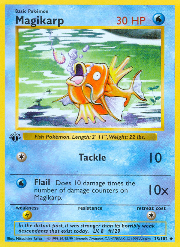 Magikarp 1st Edition Shadowless - Perfect Gift for Kids or