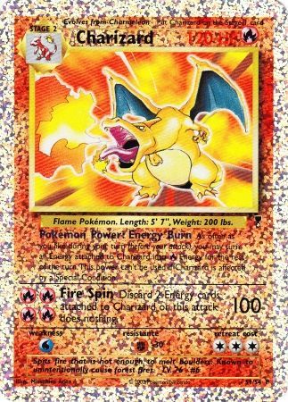 Pokemon CHARIZARD S1/S4 - LEGENDARY COLLECTION BOX TOPPER PROMO - (EX)